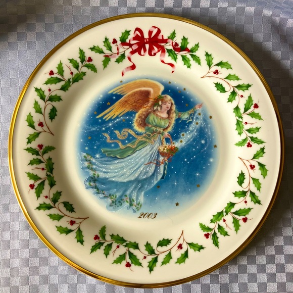 Lenox Holiday Angel Collector Plate 2003 Edition 10.5” - Picture 1 of 11